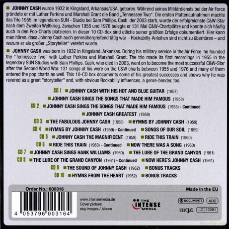 Johnny Cash: Milestones of a Legend - 14 Original Albums [10CD]
