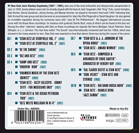 Stan Getz: Milestones of A Legend - 18 Original Albums [10CD]