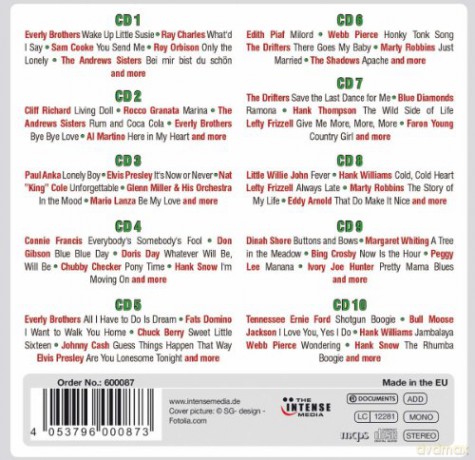 No. 1 Hits - 200 More Original Recording [10CD]