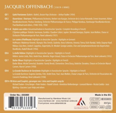 Offenbach: Göttliche Leichtigkeit [10CD]