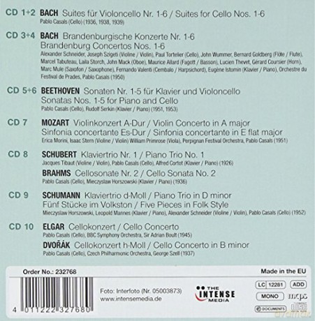Pablo Casals: Pablo Casals - Portrait [10CD]