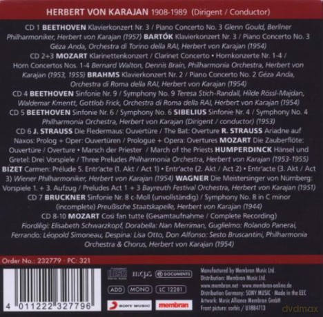 Herbert von Karajan: Portrait [10CD]
