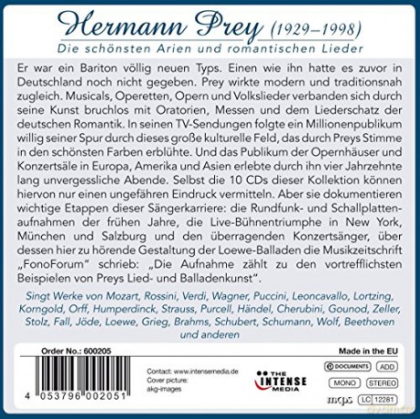 Herman Prey: Prey - Die schönsten Arien [10CD]