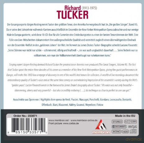 Richard Tucker: Richard Tucker - America's Best Tenor [10CD]