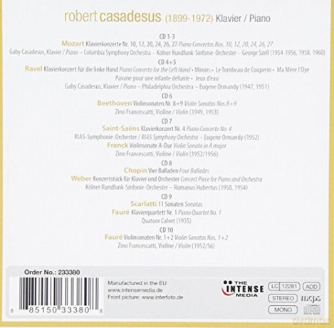 Robert Casadesus: Robert Casadesus - Eleganz und Esprit [10CD]