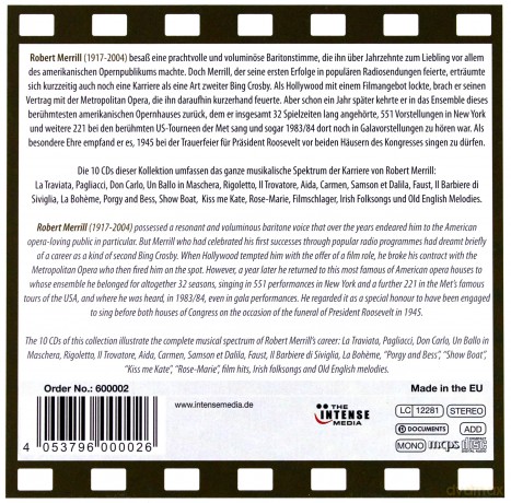 Robert Merrill: Robert Merrill - His Opera, Cinema [10CD]