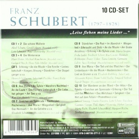Schubert: Leise flehen meine Lieder [10CD]