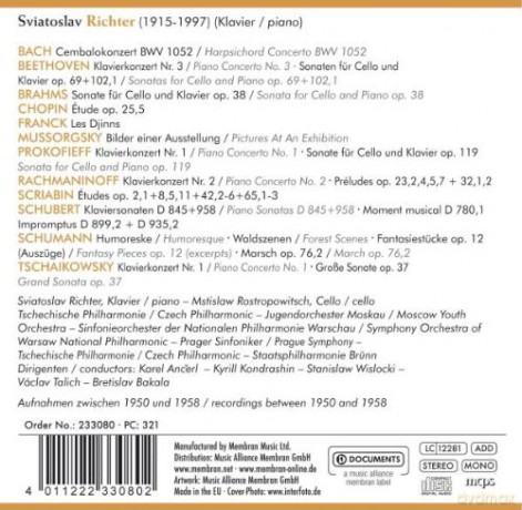 Sviatoslav Richter: Sviatoslav Richter - Sensibler Exzentrik [10CD]