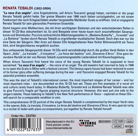 Renata Tebaldi: Tebaldi - La Voce d'un Angelo [10CD]