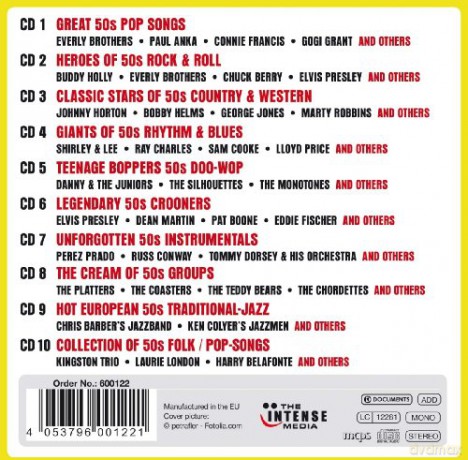 The Greatest Hits of the 50's [10CD]