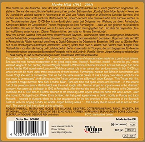 artha Mödl: The Queen of Drama in Opera [10CD]
