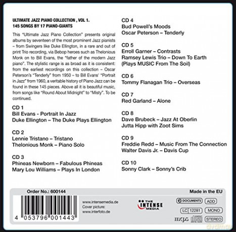 Ultimate Jazz Piano Collection [10CD]