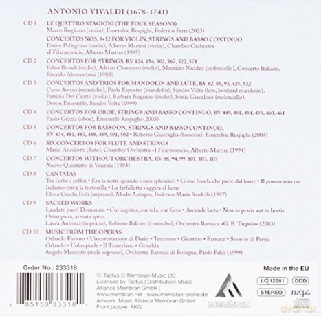 Vivaldi: il prete rosso [10CD]
