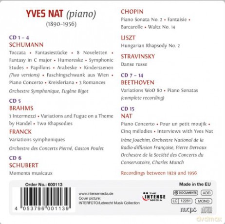 Yves Nat: Yves Nat - The French Piano Legend [15CD]
