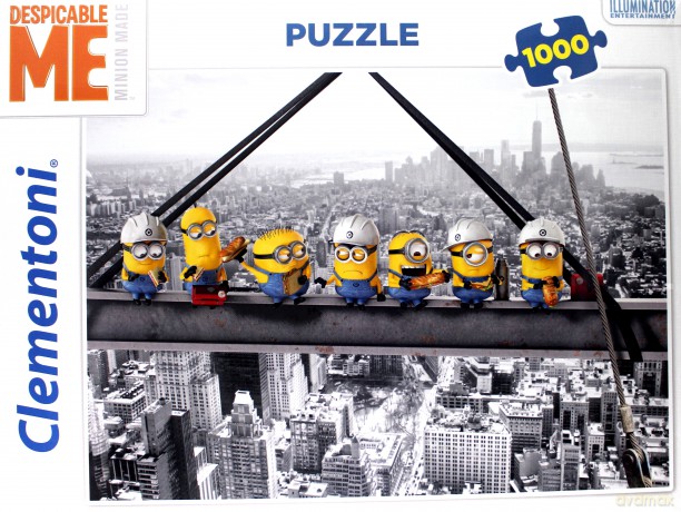 CLEMENTONI 1000 el. DMF Minionki na szczycie wieżowca [PUZZLE]