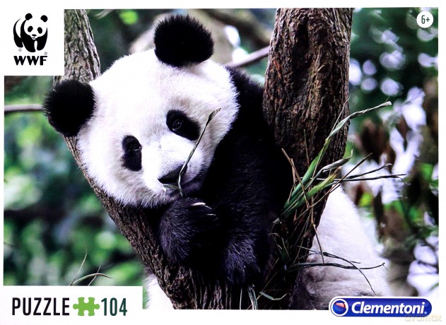 CLEMENTONI 104 el. WWF Panda [PUZZLE]