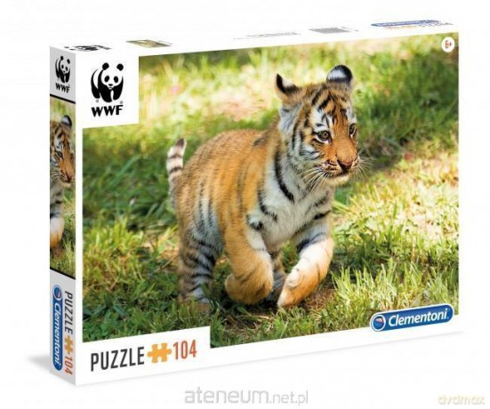 CLEMENTONI 104 el. WWF Tygrys [PUZZLE]