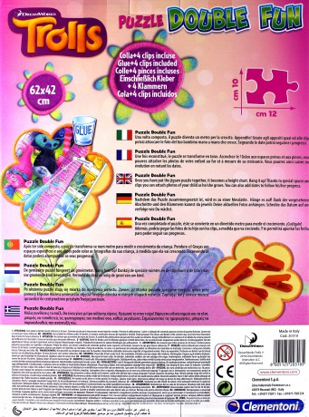 CLEMENTONI 30 el. Maxi Double Fun Trolle [PUZZLE]