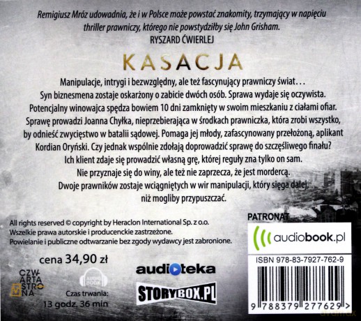 Kasacja. Joanna Chyłka (Tom 1) - Remigiusz Mróz [AUDIOBOOK]