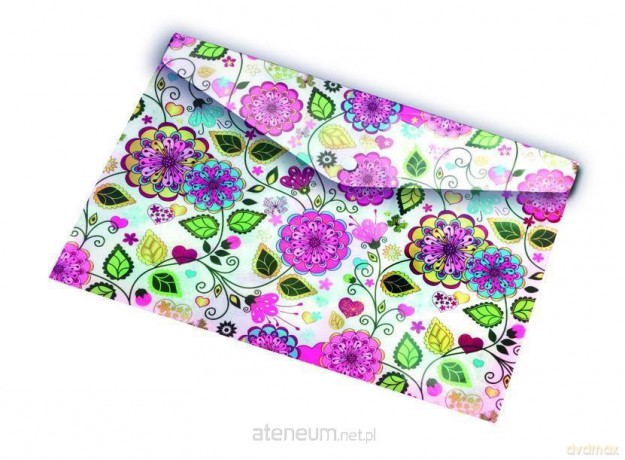 Koperta A4 na napę z nadrukiem Flowers
