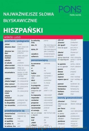 Najważniejsze słowa błyskawicznie. Hiszpański [KSIĄŻKA]