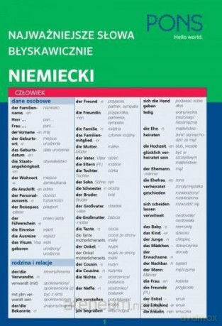 Najważniejsze słowa błyskawicznie. Niemiecki [KSIĄŻKA]