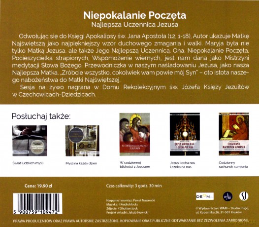 Niepokalanie Poczęta najlepsza uczennica Jezusa - Józef Augustyn [AUDIOBOOK]