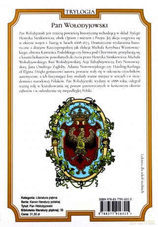 Pan Wołodyjowski - Henryk Sienkiewicz [KSIĄŻKA]