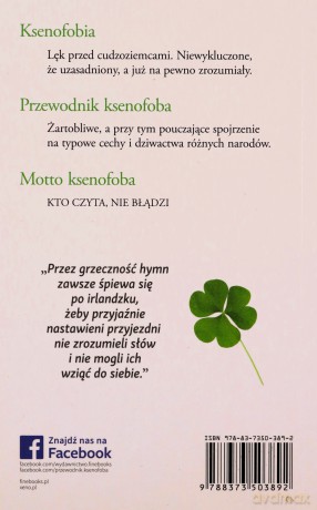 Przewodnik ksenofoba. Irlandczycy - Frank McNally [KSIĄŻKA]