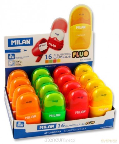 Temperówko-Gumka Compact Fluo (16 szt)