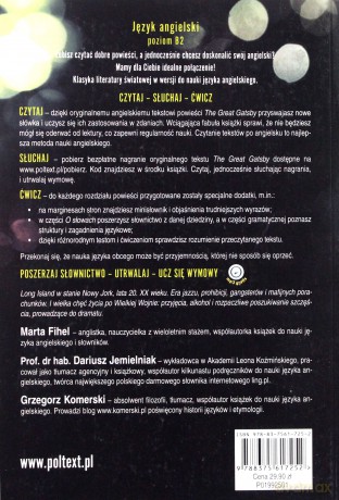The Great Gatsby w wersji do nauki angielskiego - Scott Fitzgerald [KSIĄŻKA]