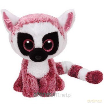 Ty Beanie Boos Leeann - Różowy Lemurek 15 cm