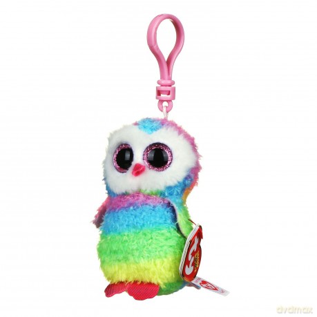 Ty Beanie Boos Owen - Wielobarwna Sowa - Brelok