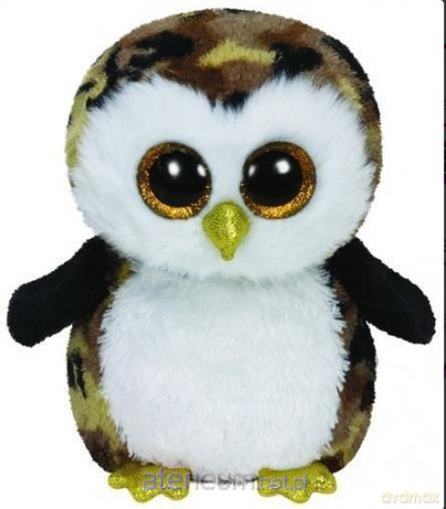 Ty Beanie Boos Owliver - czarno/brązowa sowa 24 cm