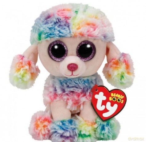 Ty Beanie Boos Rainbow - Wielobarwny Pudel 24 cm