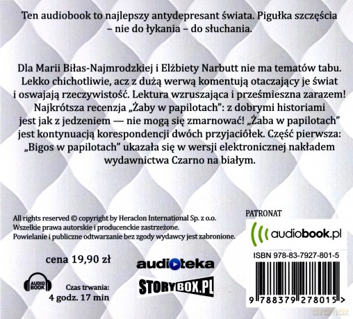 Żaba w papilotach - Elżbieta Narbutt, Maria Biłas-Najmrodzka [AUDIOBOOK]