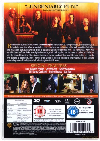 Lucifer Season 1 (Lucyfer Sezon 1) [3DVD]