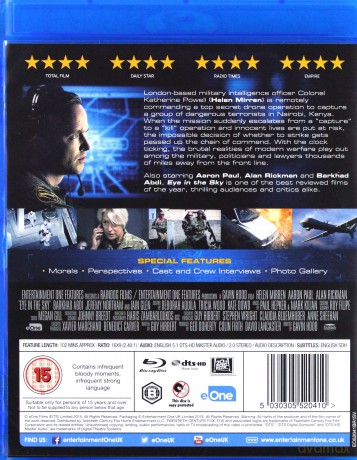 Eye in the Sky (Niewidzialny wróg) [Blu-Ray]