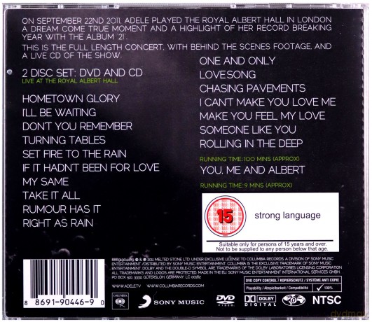 Adele: Live At The Royal Albert Hall [DVD]+[CD]