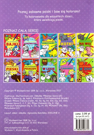 Kolorowanka Pieski [KSIĄŻKA]