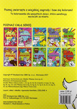 Kolorowanka Zwierzęta na wsi [KSIĄŻKA]