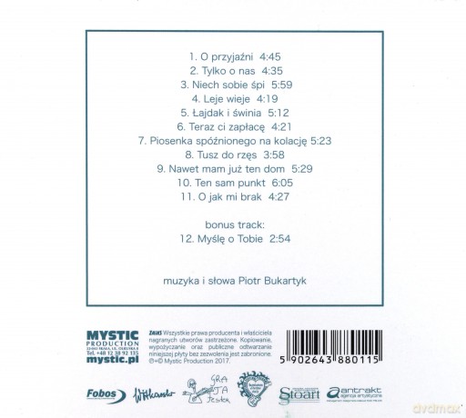 Piotr Bukartyk: O zgubnym wpływie wyższych uczuć (digipack) [CD]