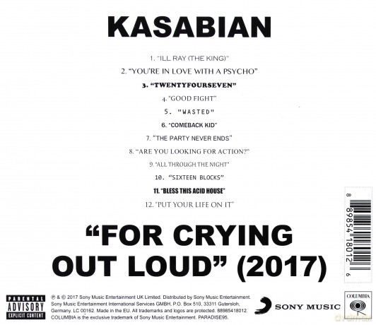 Kasabian: For Crying Out Loud [CD]