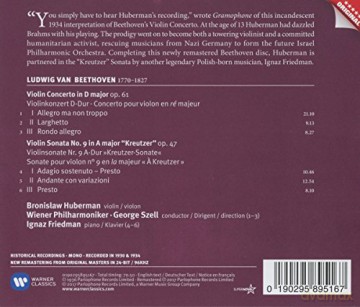 Bronislaw Hubner: Beethoven: Violin Concerto [CD]
