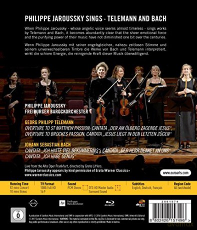 Philippe Jaroussky & Freiburger Barockorchester: Euroarts - Bach & Telemann [Blu-Ray]