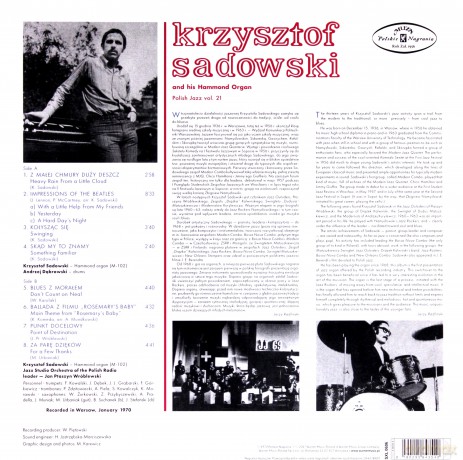 Krzysztof Sadowski And His Hammond Organ: Krzysztof Sadowski And His Hammond Organ (Polish Jazz) [Winyl]