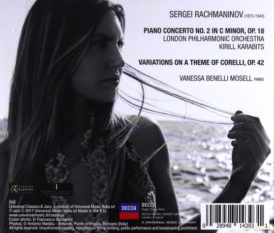 Vanessa Mosell Benelli: Rachmaninov Piano Concerto No. 2 Corelli Variations [CD]