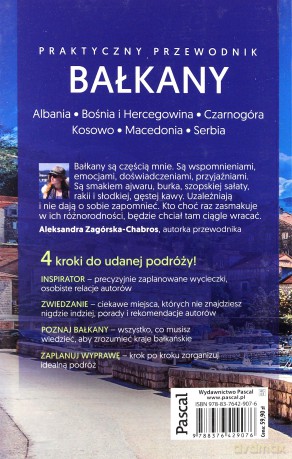 Bałkany Czarnogóra Bośnia i Hercegowina Serbia Macedonia Kosowo Albania. Praktyczny przewodnik - Aleksandra Zagórksa-Chabros [KSIĄŻKA]