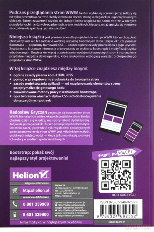 Bootstrap. Tworzenie własnych stylów graficznych - Radosław Gryczan [KSIĄŻKA]