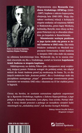 Kapelan Armii Andersa. Wspomnienia zesłańca 1940-1955 - Ryszard Czesław Grabski [KSIĄŻKA]